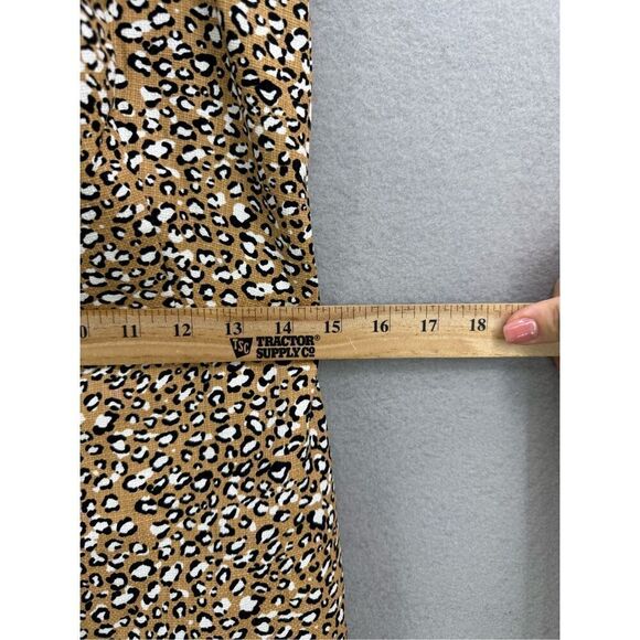 NWT J. Crew Womens Tan Basketweave Sleeveless Leopard Print Sheath Dress Size 6 - Picture 8 of 10